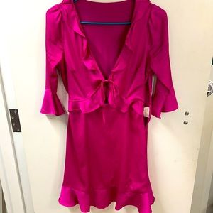 René Hot Pink Semi-Formal Dress